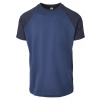Raglan Contrast Tee - darkblue/midnightnavy 5XL