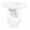 Body krátky rukáv s vtipným textom Baby Nellys, Trenérka celé rodiny 80 (9-12m)