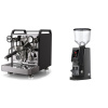 Rocket Espresso Mozzafiato FAST V, black + Eureka Atom W 65, black