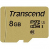 Pamäťová karta Transcend 500S microSDHC 8GB UHS-I U1 (Class 10) (95R/60W) + adapter (TS8GUSD500S)