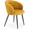 Halmar Jedálenské kreslo K430 - horčicová / čierna