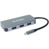 Rozbočovač D-Link 6 v 1 USB-C s rozhraním HDMI/Gigbait Ethernet/poskytovaním napájania (DUB-2335) DUB-2335