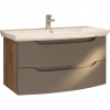 Stylife SKRINKA S UMÝVADLOM, antracitová, farba duba, 90/50/51 cm - Kúpeľňové skrinky - 000780000701