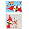Vianočné samolepky na okná - Santa Claus - rôzne motívy na výber Varianta: Varianta 12