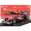 Bburago Ferrari F1 Sf-24 Team Scuderia Ferrari N 55 5th Miami Gp 2024 Carlos Sainz – With Pilot And Showcase 1:43 červená čierna svetlomodrá