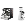 Rocket Espresso Appartamento TCA, black/copper + Rocket Espresso SUPER FAUSTO, chrome
