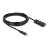 Aktivní prodlužovací kabel DeLOCK USB 3.2 Gen 2, USB-C samec > USB-C samice