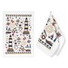 Bellatex Kuchyňské utěrky - sada 2 kusů - 40x60 cm moře - modrá