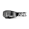 Motokrosové okuliare 100% ARMEGA Black, číre plexi