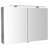 Sapho RIWA galérka s LED osvetlením, 101x70x17cm, dub strieborný RIW100-0011