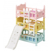 Sylvanian Families 5741 Třípatrová postel se skluzavkou