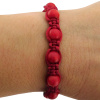 Shamballa náramok Koral červený