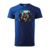 Sablio Tričko s potlačou Astronaut 1 - modré 4XL