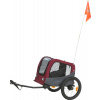 Vozík za bicykel, S: 56 × 64 × 61/125 cm, do 15 kg, sivá/červená