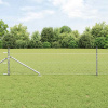 zahrada-XL Plot s stĺpmi Strieborná 0.5 x 10 m Ocel potiahnutá PVC 3353330