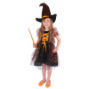 Rappa Detský kostým čarodejnice/Halloween hviezdička (M) EKO