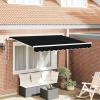 zahrada-XL Zatemniteľná markíza Čierna 350 x 200 cm Polyester, Hliník 3329713