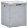 vidaXL Záhradný úložný box bledosivý 90 l - Sivá - 50091-5272