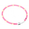 Karlie Visiolight svietiaca LED obojok pre psov 70cm ružový