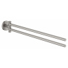 Grohe QuickFix Start Dvojitý držiak uterákov, dĺžka 44 cm, supersteel 41183DC0-GR