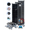 Solární sada 240 Watt PREMIUM solární moduly Multibusbar s MPPT regulátorem nabíjení Victron Energy pro obytné přívěsyí domy