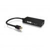 ICY BOX IB-AC1032 Mini DisplayPort DVI-D + VGA (D-Sub) + HDMI Čierna (IB-AC1032)