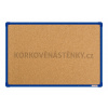 Korková nástenka 60x90 (AL rám modrý)