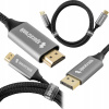 Kábel DisplayPort 1.4 HDMI 2.1 8K 60Hz Spacetronik KDH_SPA050_V3 Kábel 5 m