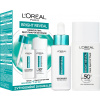 L'Oréal Paris Bright Reveal Dark Spot UV Fluid SPF50+ dárková sada: denní pleťový fluid Bright Reveal Dark Spot UV Fluid SPF50 50 ml + pleťové sérum Bright Reveal Niacinamide Dark Spot Serum 30 ml pro