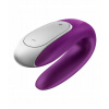 Satisfyer Double Fun Partner Vibrátor pre páry ovládaný aplikáciou Violet