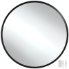 tectake 405984 okrúhle nástenné zrkadlo fiona s hliníkovým rámom - 60 cm