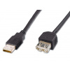 PremiumCord kupaa1bk USB 2.0 prodlužovací, A-A, 1m, černý