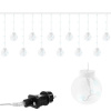 ISO 11347 Svetelný záves gule 108 LED 3.6W studená biela
