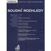 Soudní rozhledy 1/2013 (Rozhodnutia súdov - vyd. C.H.Beck)