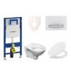 S-line Cenově zvýhodněný závěsný WC set Geberit do lehkých stěn / předstěnová montáž+ WC Pro 111.300.00.5NR8