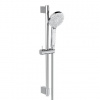 Ideal Standard Idealrain Evo Jet - Set sprchovej hlavice Circle 11 cm, 3 prúdy, tyče a hadice, chróm B2233AA