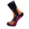 Ponožky Progress MERINO turistické čierna/marhuľa/slivka - 6-8