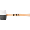 Strend Pro HM232 Kladivo gumené, BlackWhiteHead, drevená rúčka 910 g