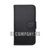 Kožený obal HTC Desire 610 – Wallet MN – čierna