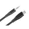 LTC USB-C na 3,5 mm jack audio kábel LXTY620 – textilný, 1m