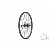 KELLYS Zapletené koleso zadné KLS WASPER CASSETTE V-brake R, 24
