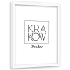Obrázok v nápise Bieleho rámu Krakov 80x120 (Obrázok v nápise Bieleho rámu Krakov 80x120)
