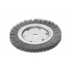 Lessmann 360841 | Rotačná kefa jednoradová, brúsne štetiny stolová brúska 200x100 / SIC 120/0,6