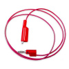 Mueller Electric BU-2030-A-60-2 merací kábel [banánikova zástrčka 4 mm - krokosvorky] 1.5 m červená 1 ks; BU-2030-A-60-2