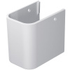 DURAVIT Happy D.2 polostĺp pre umývadlo, biela, s povrchom WonderGliss, 08582800001