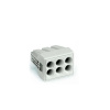 krabicová svorka Tuhosť (priečny rez): 0.75-2.5 mm² Pólov: 6 WAGO 500 ks svetlo sivá; 773-496