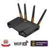 ASUS TUF-AX4200 (AX4200) WiFi 6 Extendable Gaming Router, 2.5G port, AiMesh, 4G/5G Mobile Tethering 90IG07Q0-MO3100