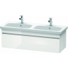 DURAVIT DuraStyle závesná skrinka pod dvojumývadlo, 1 zásuvka, 1230 x 448 x 398 mm, biela vysoký lesk, DS639802222