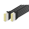 Digitus DK-1644-A-030-BL-10 RJ45 sieťové káble, prepojovacie káble CAT 6A S/FTP 3.00 m čierna 1 ks; DK-1644-A-030-BL-10