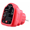 TESTER SIEŤOVÝCH ZÁSUVIEK 230V DETEKTOR FUNKCIA RCD LED 30 mA